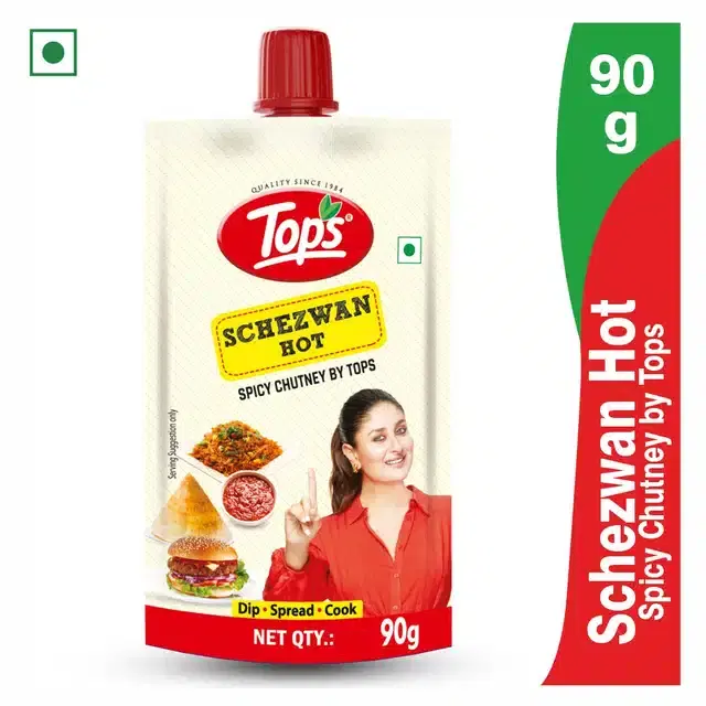 Tops Hot Schezwan Sauce 90 g