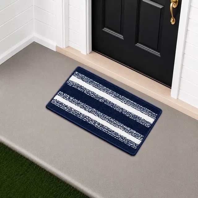 Status Microfiber Anti Slip Stripe Doormat 38x58cm