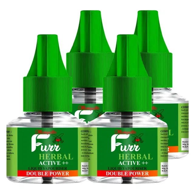 Mosquito Furr Neem Herbal Mosquito Refill 4X45 ml (Pack of 4)