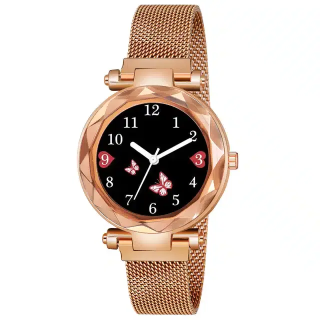 Analog Watch for Girls (Rose Gold)