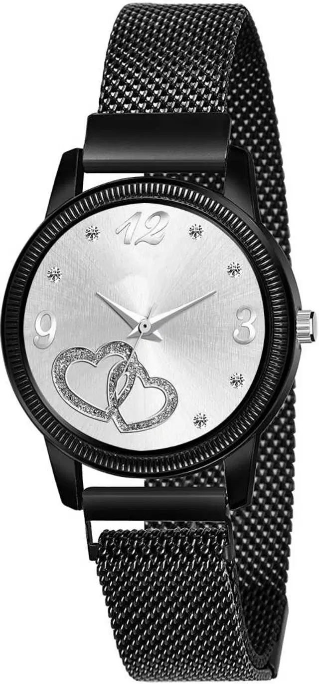 Metal Strap Analog Watch for Women & Girls (Multicolor)