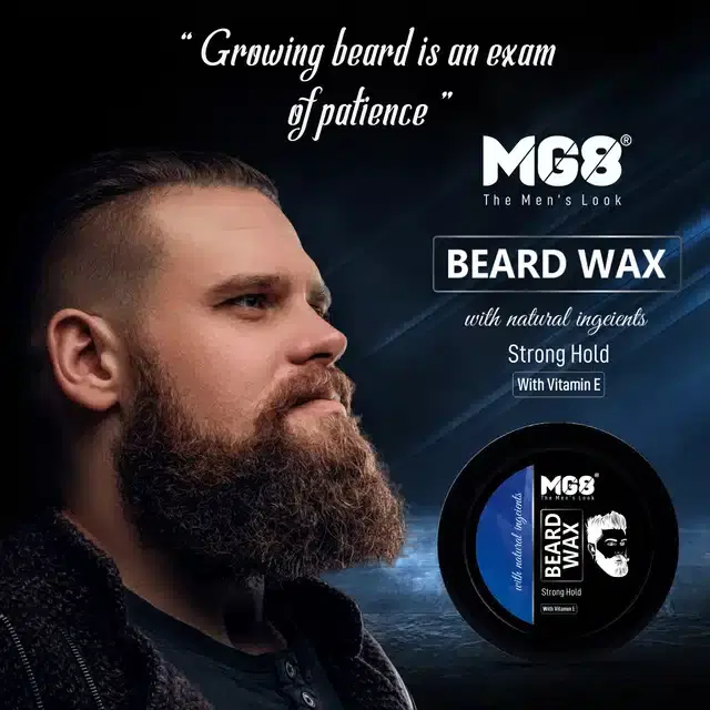 MG8 Beard and Mustache Style Wax Cream, 80 g