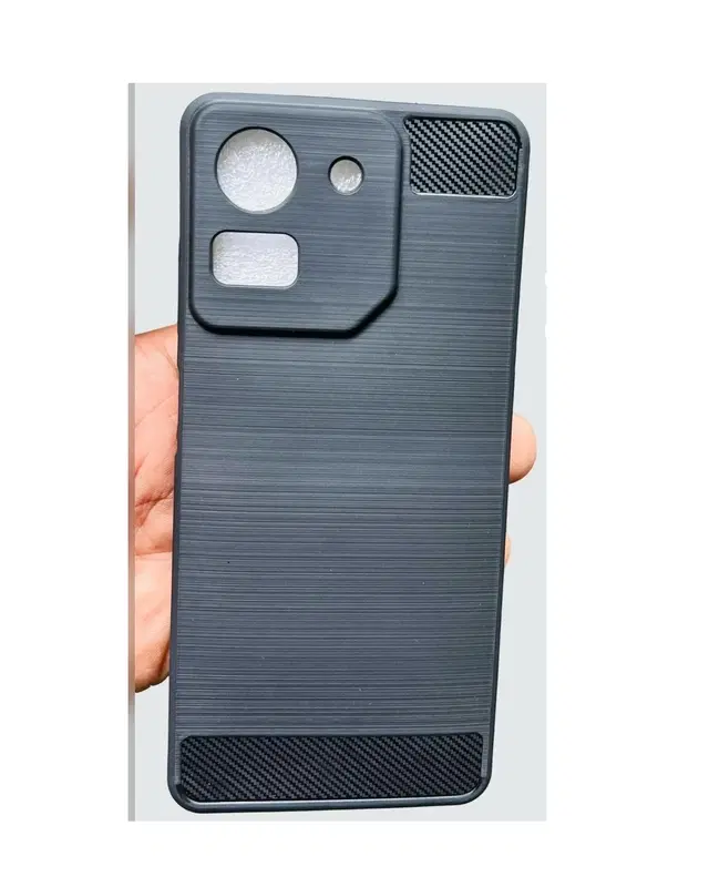 Silicone Mobile Back Cover for Ai plus Pulse (Black)