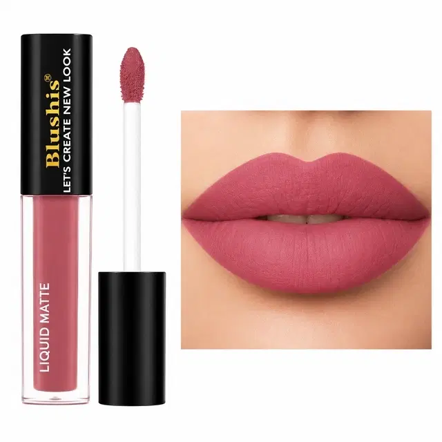 High Definition Waterproof Long Lasting Liquid Lipstick, Dusty Blush, 3.5 ml