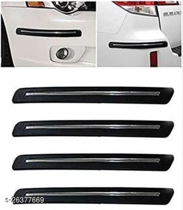 Car Bumper Protector, Black, Pack of 4