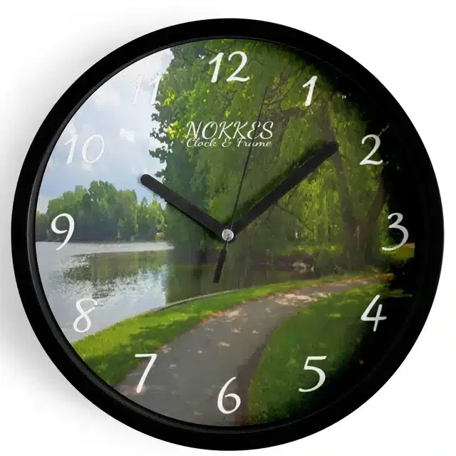 Plastic Printed Wall Clock, Multicolor, 7 Inches