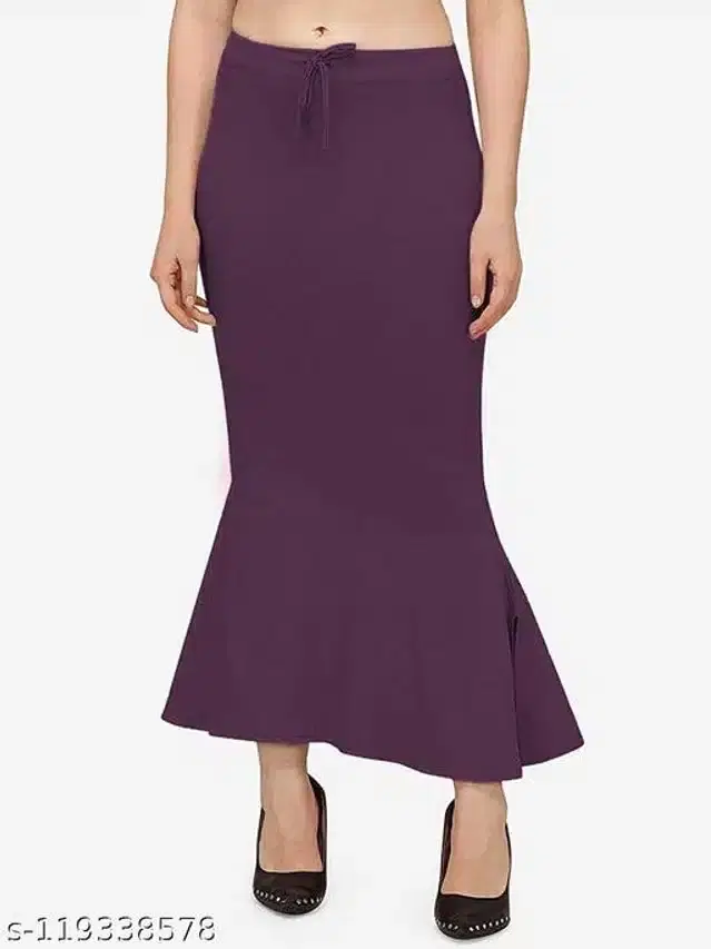 Lycra Saree Shapewear for Women (Violet, S)