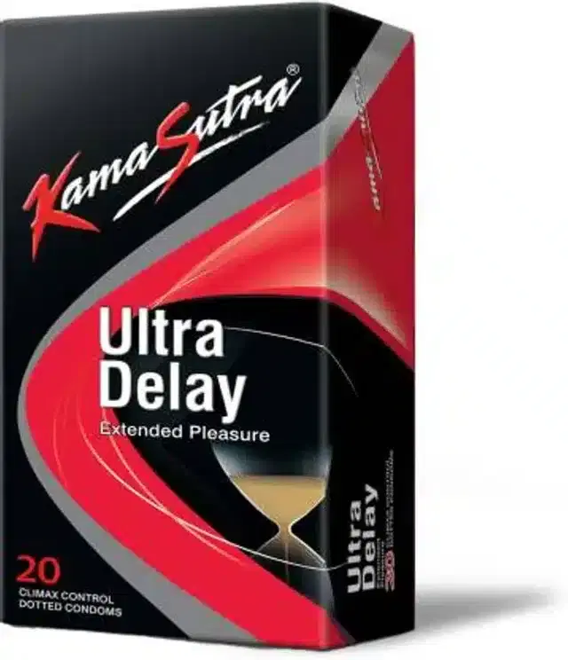 KamaSutra Ultra Delay Condom for Men, Pack of 20