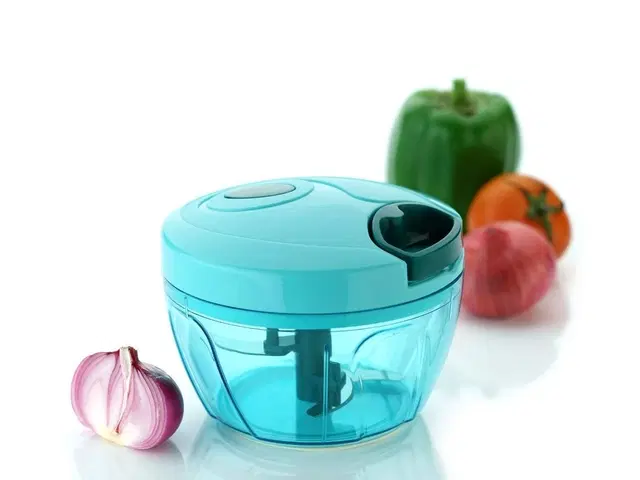 Plastic Manual Vegetables Chopper, Multicolor, 450 ml
