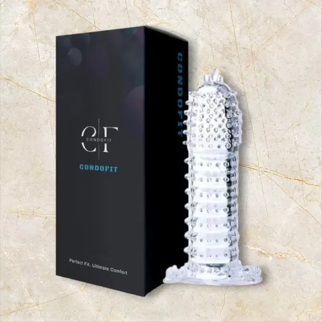 Crystal Dotted Reusable Condom for Men, Transparent, Pack of 1