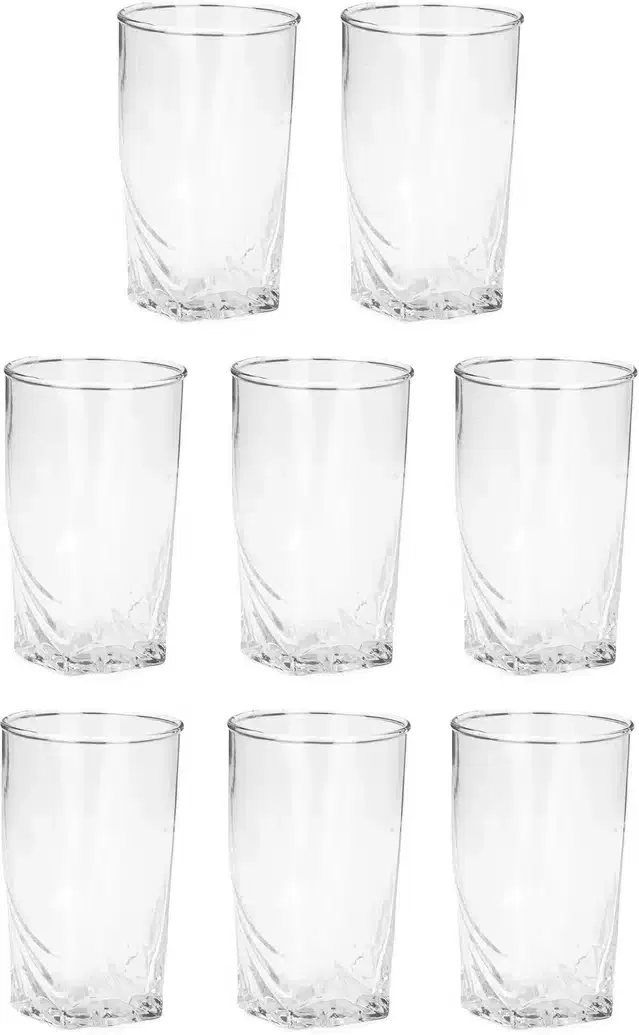 Liquor cum Cocktail Glasses, Transparent, 300 ml, Pack of 8