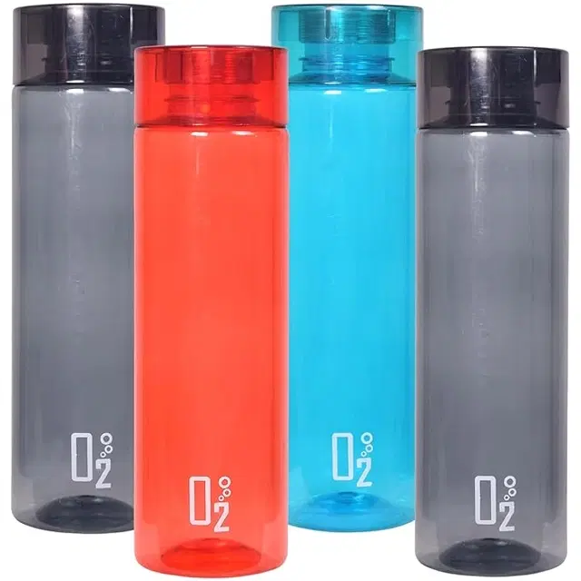 Plastic Water Bottles, Multicolor, 500 ml, Pack of 4