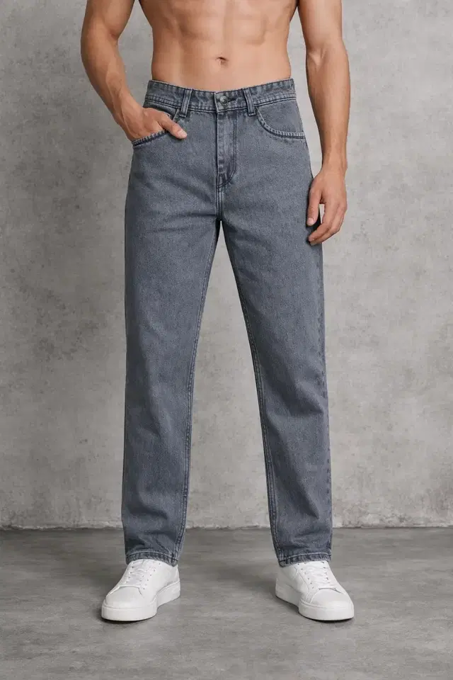 Denim Jeans for Men, Dark Grey (28)