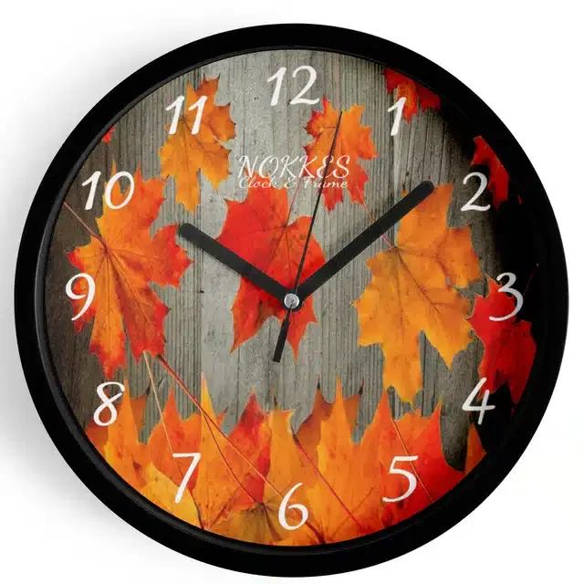 Plastic Printed Wall Clock, Multicolor, 7 Inches