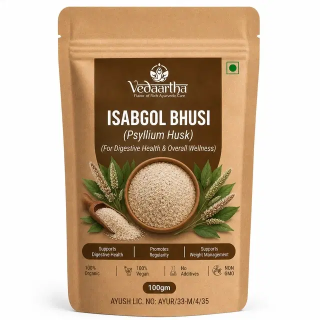 Vedaartha Sat Isabgol Bhusi, Psyllium Husk, 100 g
