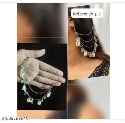 Mirror & Krishna Flute Combo Jewellery Set