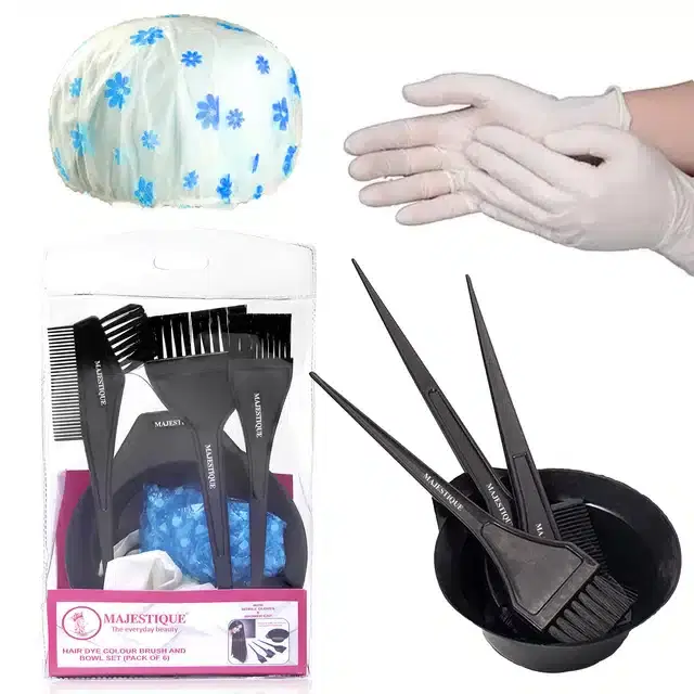 Majestique Complete Hair Dye Set, Pack Of 6, Multicolor, BB-39