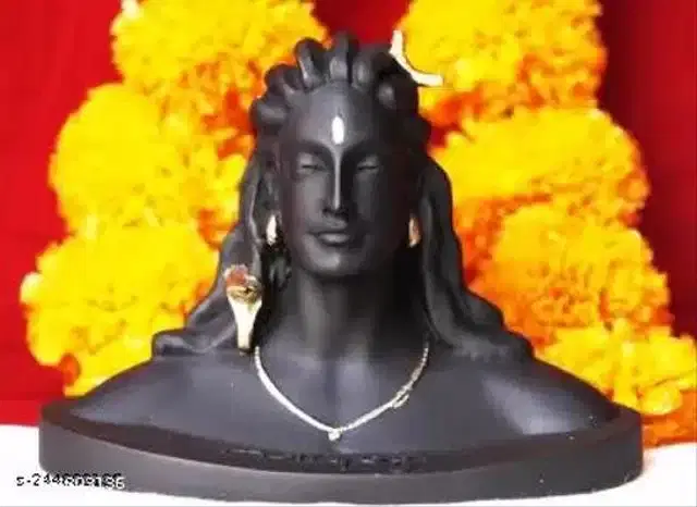 Mahadev Car Dashboard Idol, Black