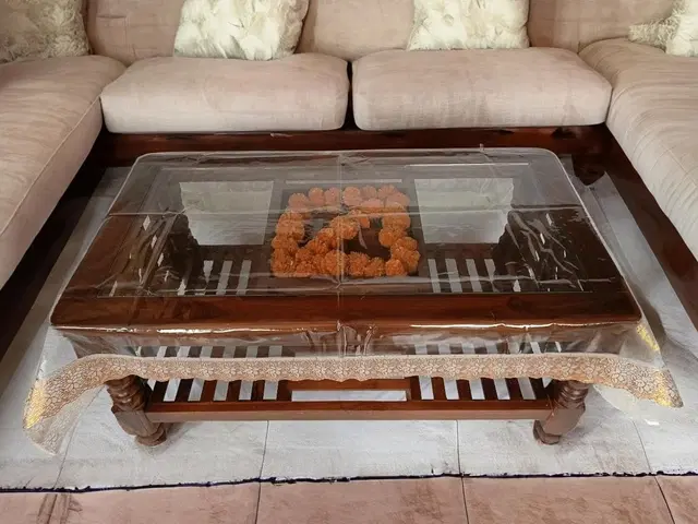 PVC Printed 4 Seaters Table Cover, Multicolor, 40x60 inches