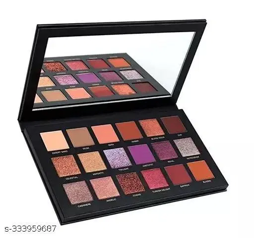 Kayi Best Eye shadow Palette Professional 18 Color Pigmented Eyeshadow Makeup Palette, Matte Shimmer Metallic Glitter, Velvet Texture Blendable Long Lasting Eye Shadow Pallets (New Dark shade Edition)