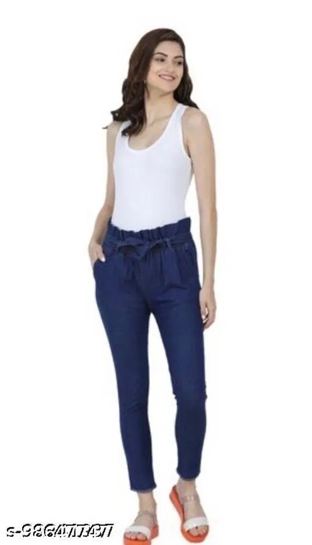 Denim Jeans for Women (Blue, 30)