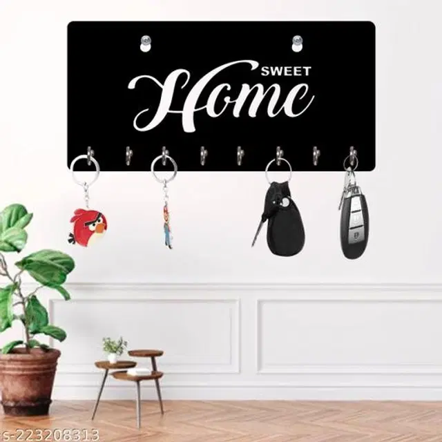 Wooden Key Holder, Black