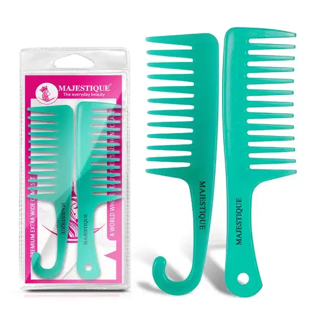 Professional Tail & Hang Loop Comb Set, Multicolor, Set of 2