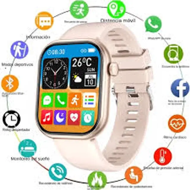 T500 Smart Watch with Calling Function for Men & Women, Pink
