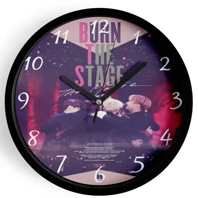 BTS Printed Wall Clock, Multicolor, 7 Inches