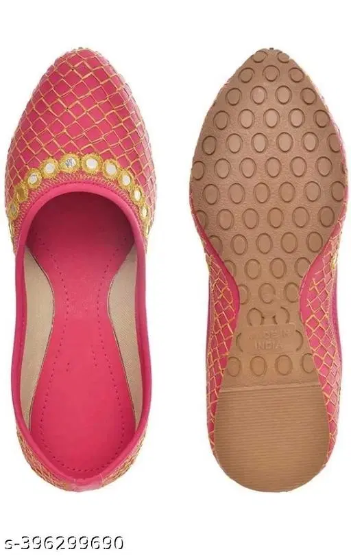 Juttis for Women (Pink, 6)