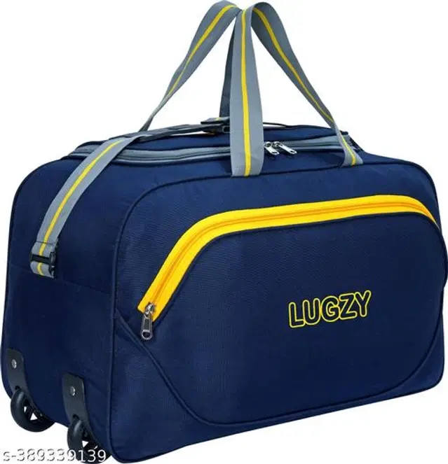 Polyester Duffel Bags, Navy Blue