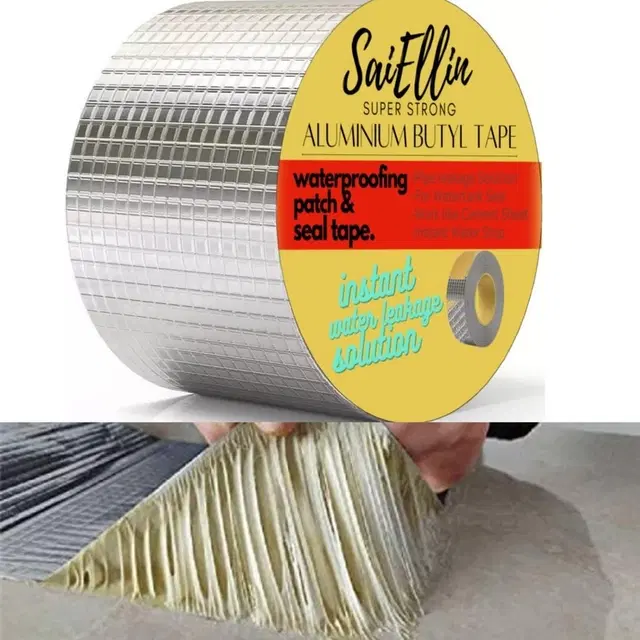 Aluminium Single Sided Self Adhesive Tape, Silver, 5 m