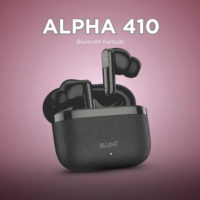 Blunt Alpha 410 | Wireless Earbud With 13 mm Deep Bass Driver & Comfortable Fit | IPX 4 Water Resistant | 50-Hour Playtime