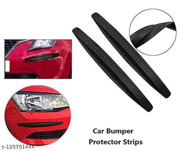 Rubber Car Bumper Protector, Black, Pack of 4