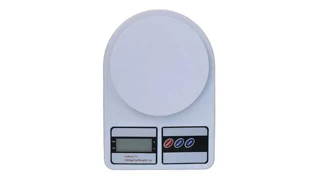 Multipurpose Portable Electronic Digital Weighing Scale Weight Machine Plastic, White, S-44