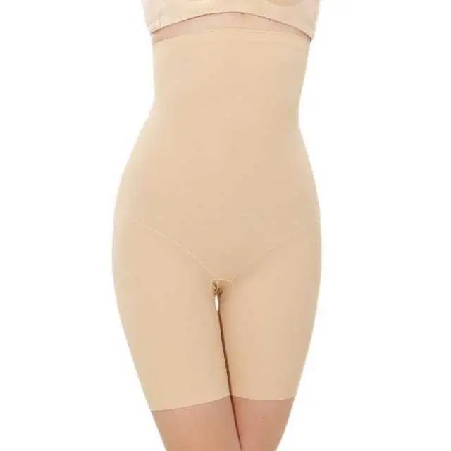 Women’s Cotton Lycra Tummy Control 4-in-1 Blended High Waist Tummy & Thigh Shapewear (S678)