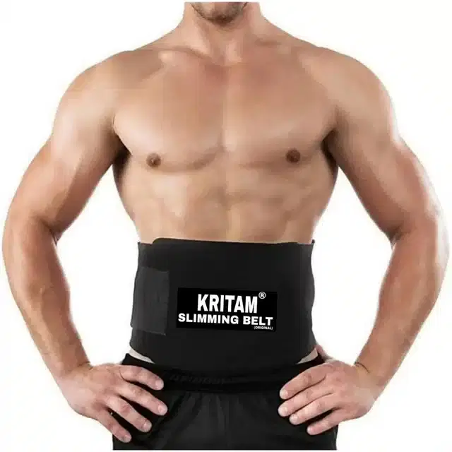 Tummy Fat Loss Belt for Men & Women, Black