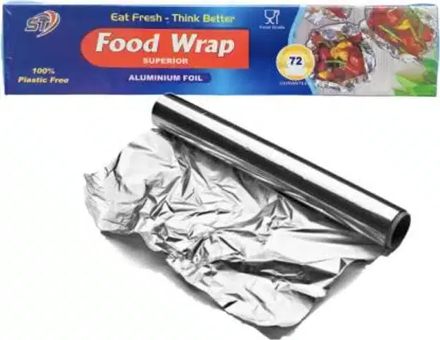 Aluminium Foil for Kitchen, Silver, 6 m