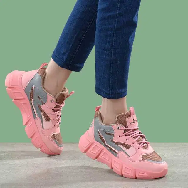 Sport Shoes for Women (Pink, 7) (MSDO-53)