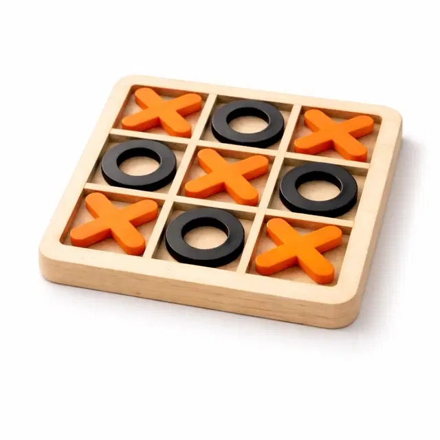TodFod Wooden Tick-Tac-Toe Game