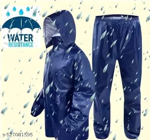 Polyester Solid Raincoat for Men/women, Multicolour (S)