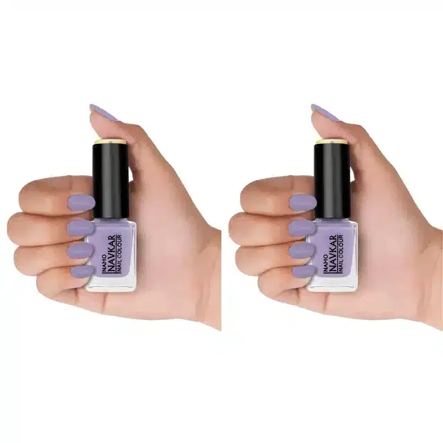Nail Polish for Women & Girls, Purple, 10 ml, Pack of 2