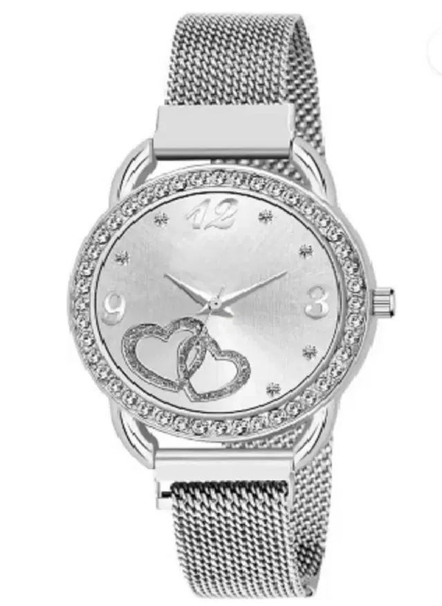 Metal Strap Analog Watch for Women & Girls (Multicolor)