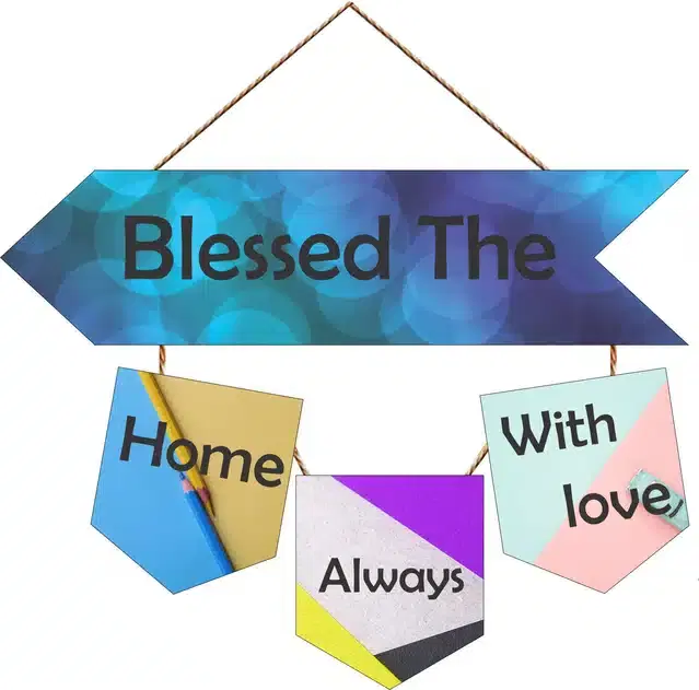 Wooden Wall Hangers for Office and Living Room, Multicolor