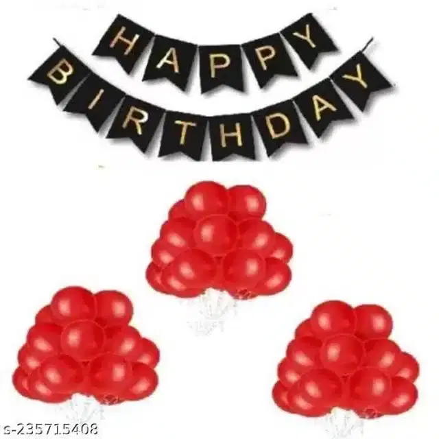 Birthday Decoration Kit, Multicolor, Set of 31
