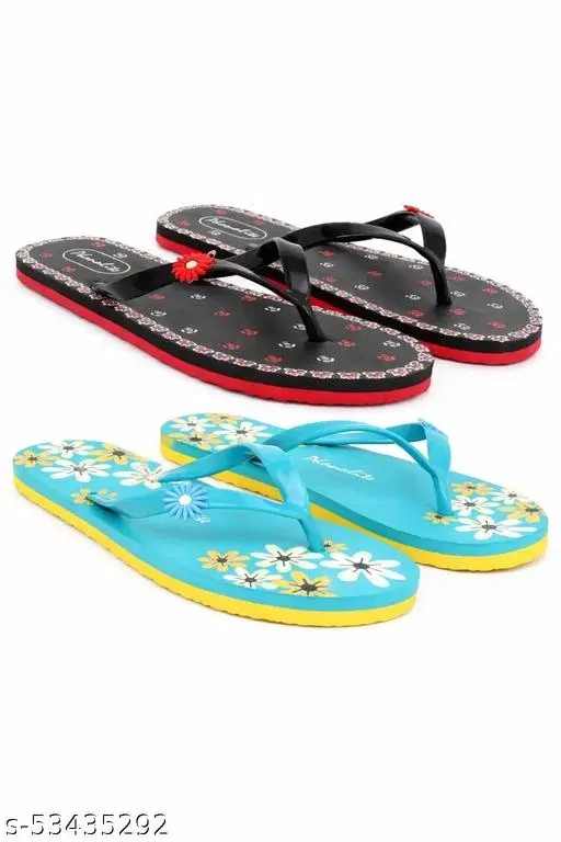 Slippers for Women, Multicolour, Pack of 2 (5)