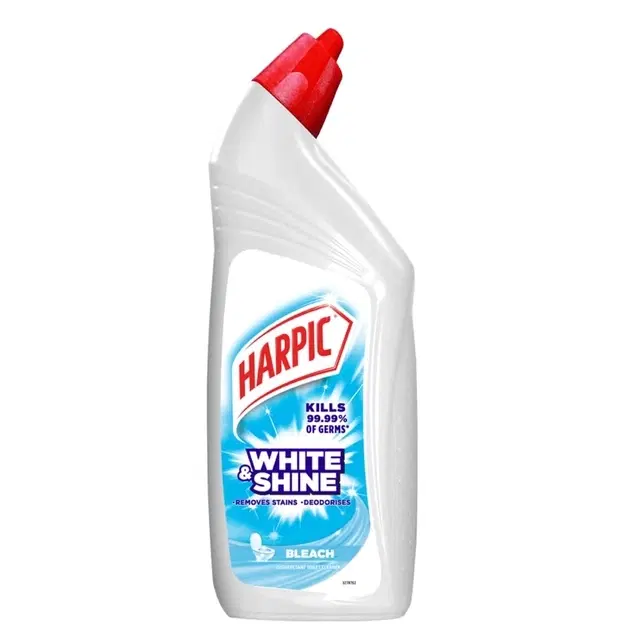 Harpic Bleach, White and Shine Disinfectant Toilet Cleaner Liquid, 1 L