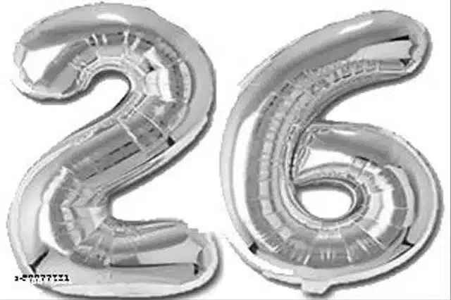 Number Foil Balloon, Assorted, Pack of 1