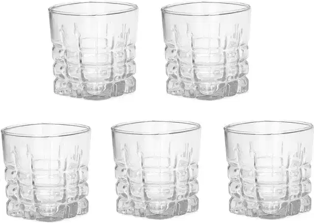 Liquor cum Cocktail Glasses, Transparent, 200 ml, Pack of 5