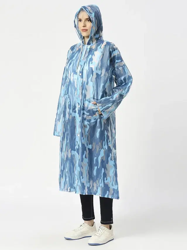 CITIZEN PVC Full Sleeve Raincoat [Blue]
